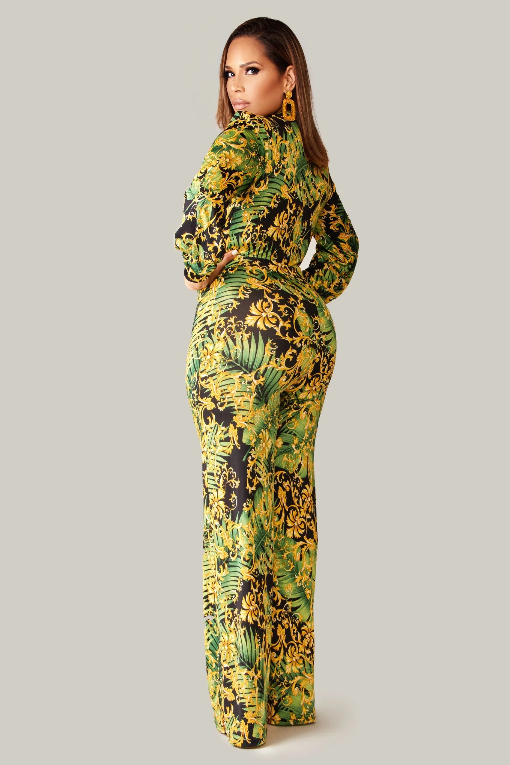 Tiffany Baroque Print Jumpsuit