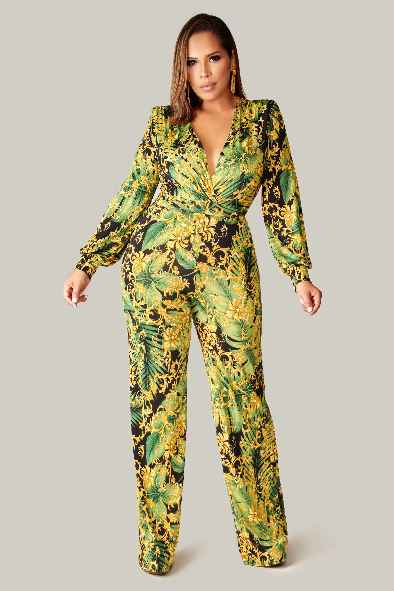 Tiffany Baroque Print Jumpsuit