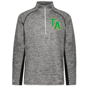 Twiggs Academy - Electrify Coolcore 1.2 Zip Pullover with TA (varsity font) - Black