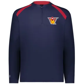 Velo FP - Clubhouse Longsleeves Cage Jacket with V Logo - Navy-Red