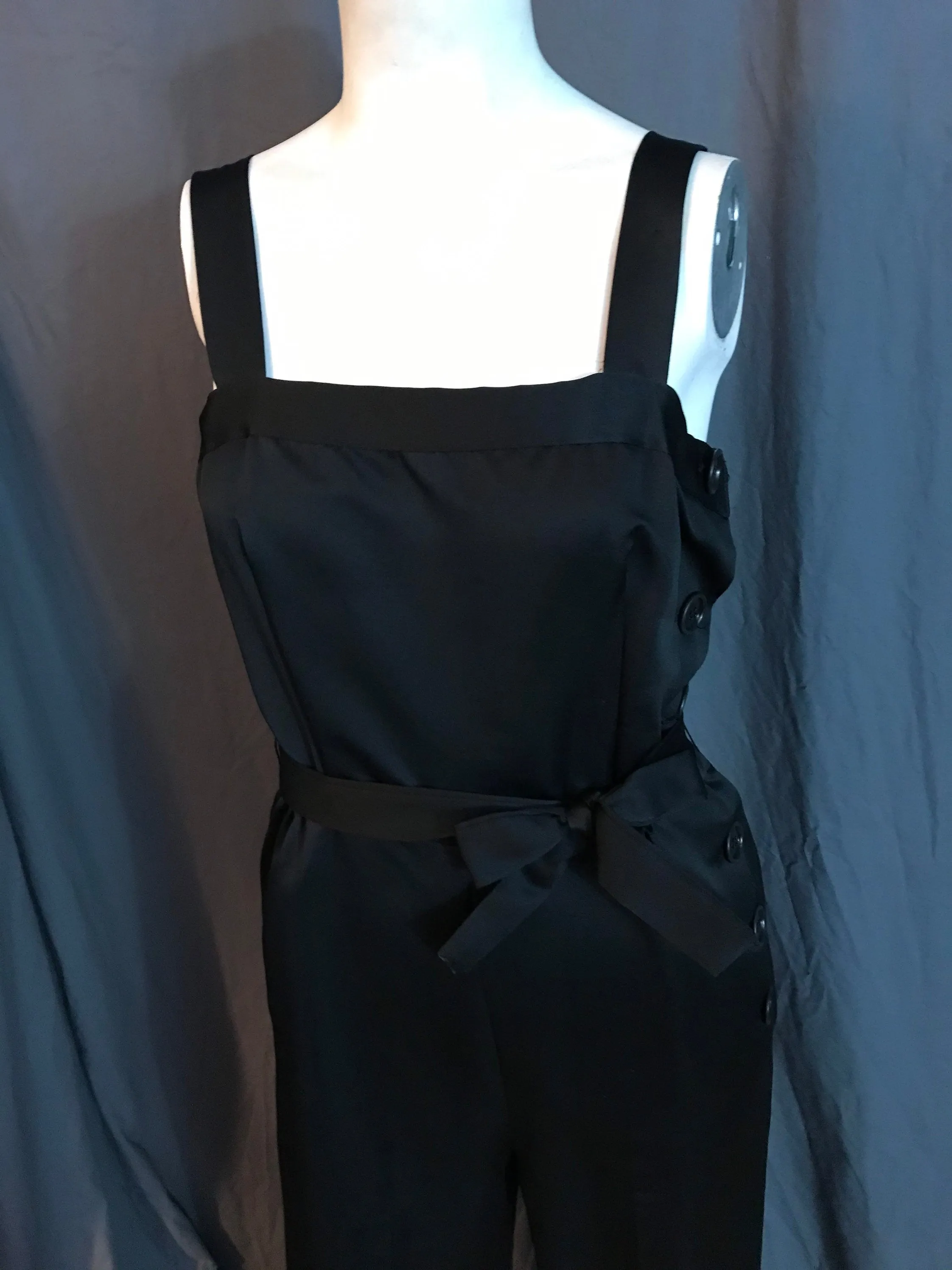 Vintage black 1980’s jumpsuit S M