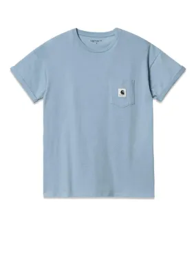 W' S/S Pocket T-Shirt - Frosted Blue