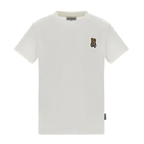 White Teddy Badge T-Shirt