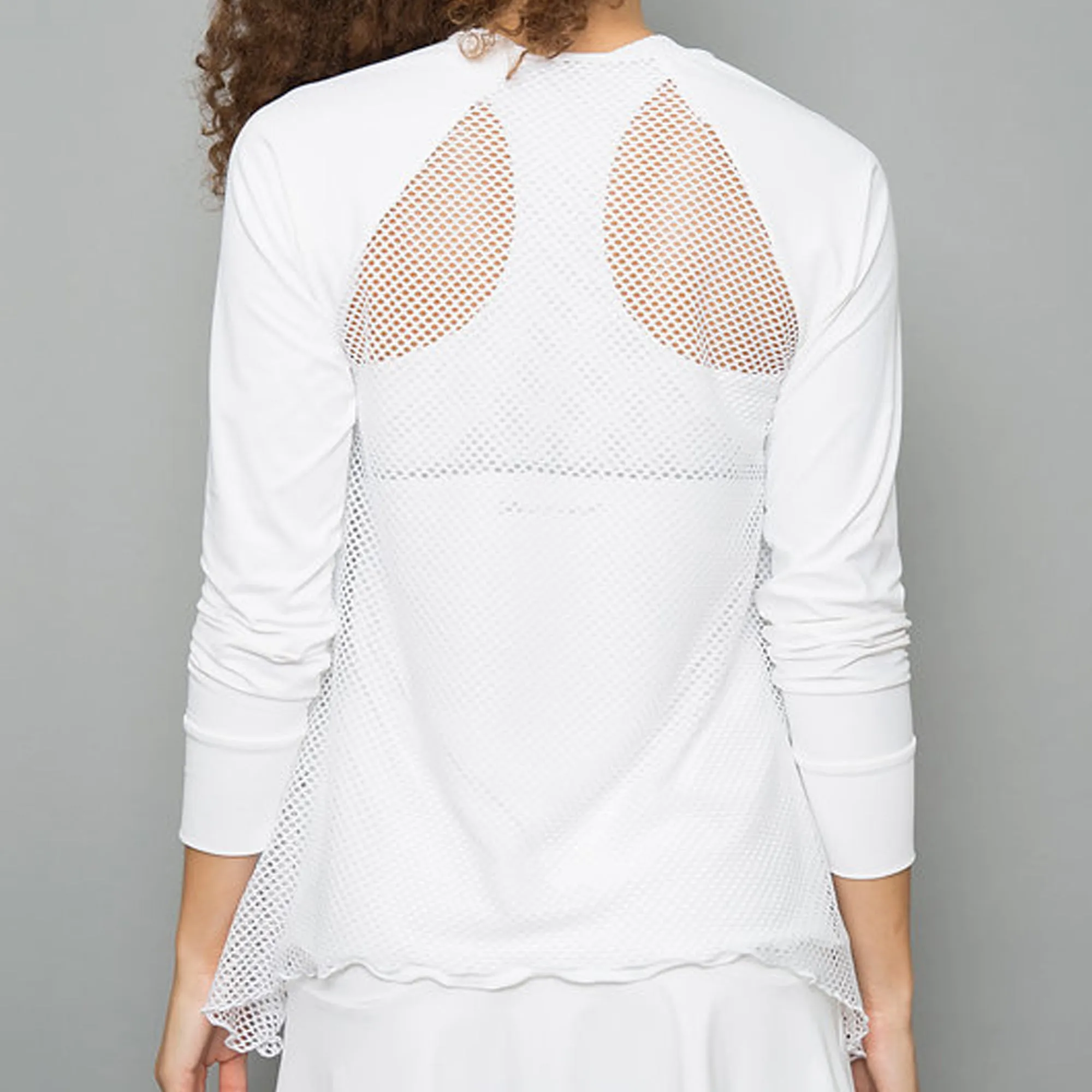 Whites Sheer-body Top
