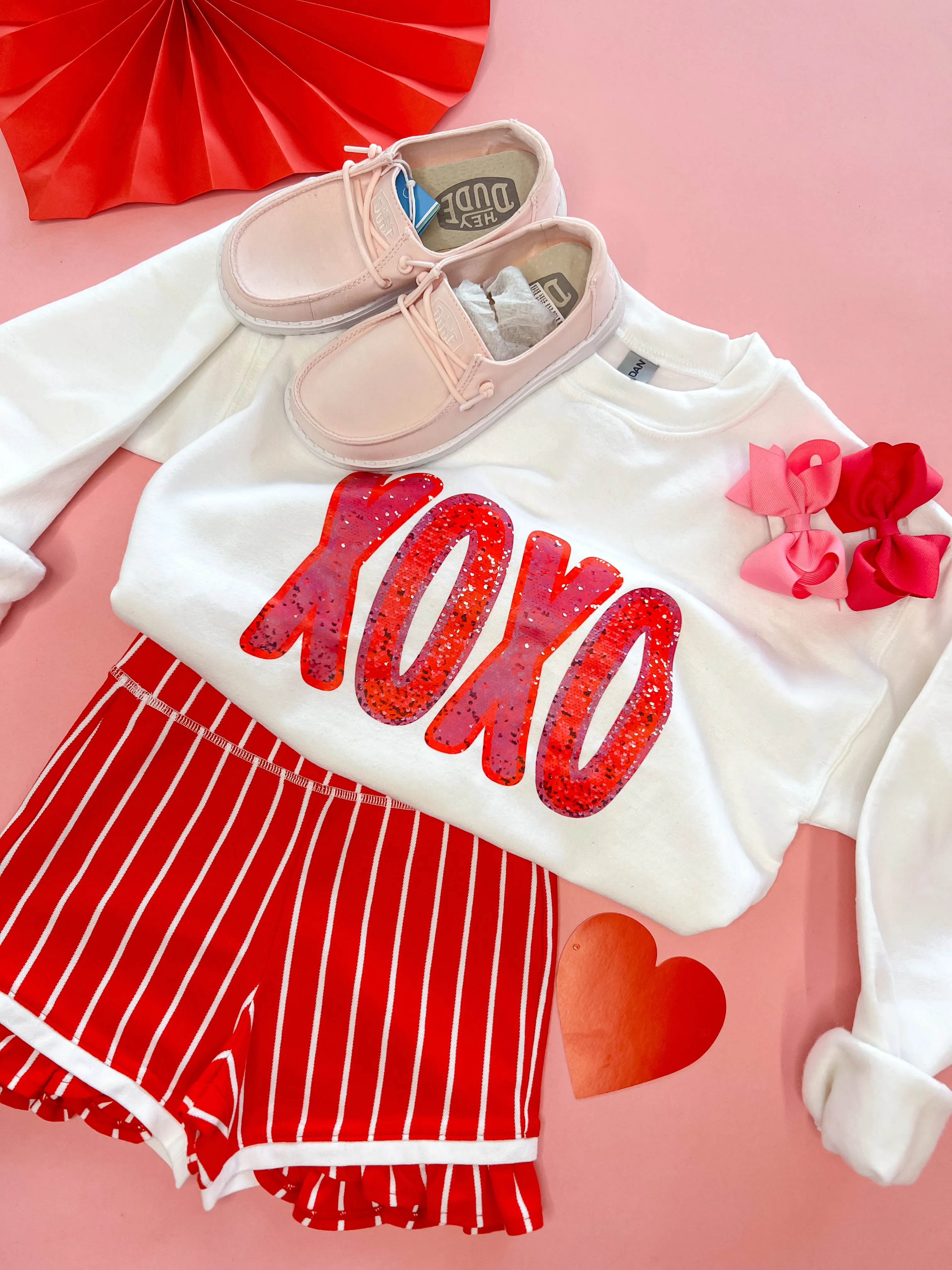Youth Sparkly XOXO Pullover